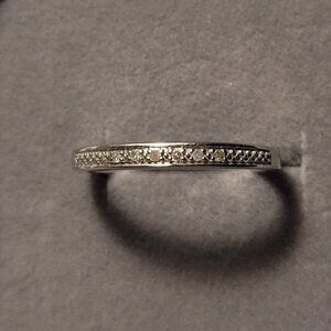 Diamond White Gold Wedding Band 10k Keepsake